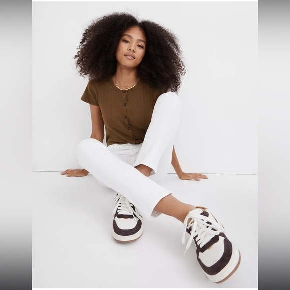 Madewell Stovepipe Jeans in Pure White MC636 Size 29 - Picture 4 of 8